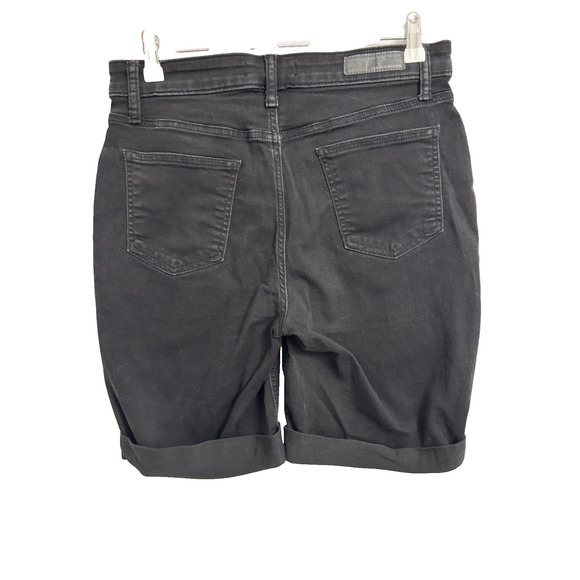 DKNY Jeans Women's 10 Black Denim Shorts Normcore Capsule Everyday Essential - Picture 2 of 7